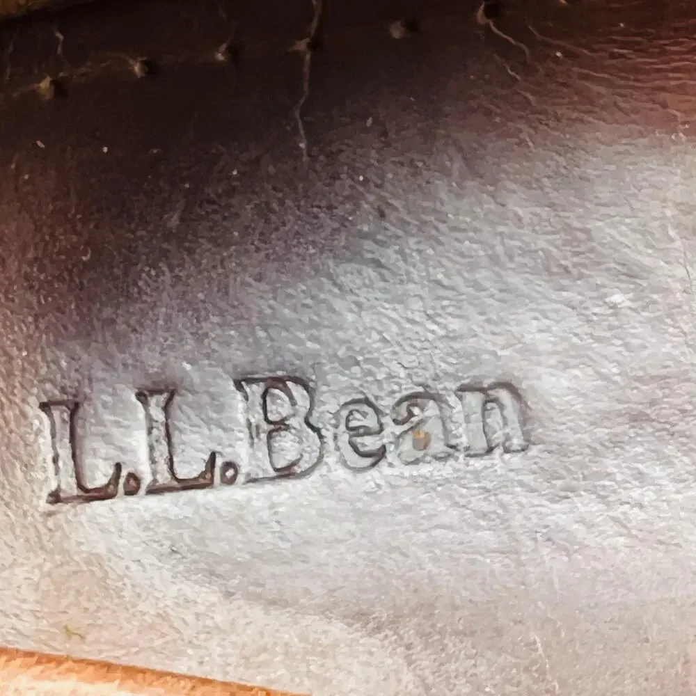 LL Bean Shoes Men 12 Brown Leather Moccasin Loafer Flats Slip On Comfort Classic